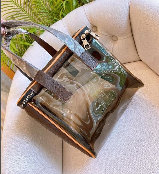 

pvc jelly wholesale cosmetic bag luxury designer women big travel organizer tote shoulder bags for storage wash make up purse double zipper
