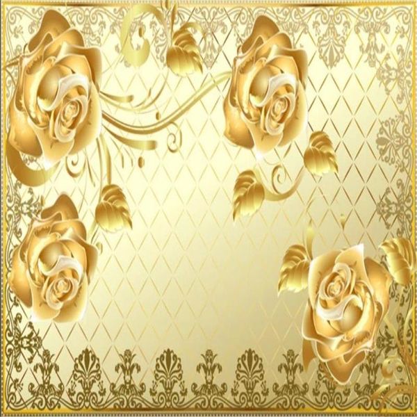 

wallpapers wallpaper for walls 3 d living room golden rose 3d background wall