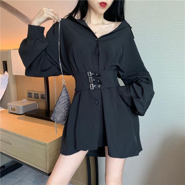 

casual dresses nicemix t shirt bodycon dress spring clothes women patchwork wrap 2021 style short sleeve cotton, Black;gray