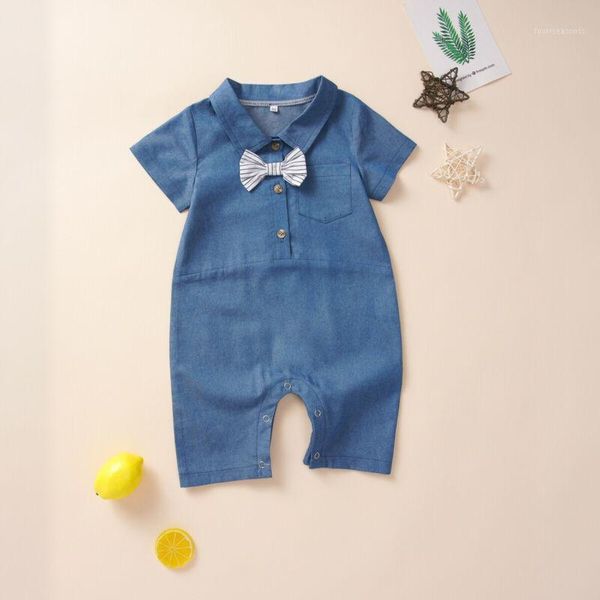 

jumpsuits baby & children's3m-24m toddler born girl boy spring clothes cotton romper denim jumpsuit outfit1, Blue