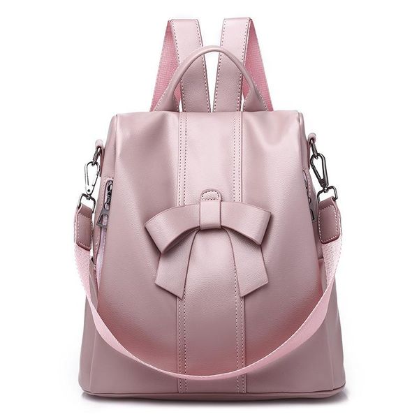 

outdoor bags 2021 fashion bag backpack women sweet lady pu bow bag.