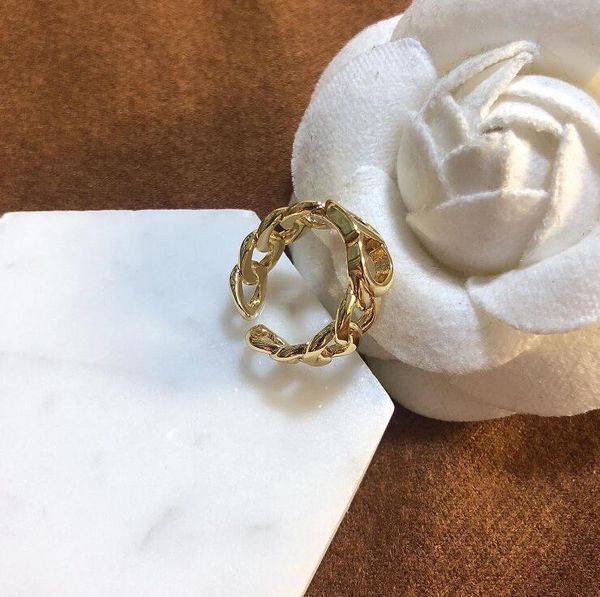 

brands designs rings stainless steel cd letter luxury 18k gold plated lovers rings women ring gold plated jewelry, Silver