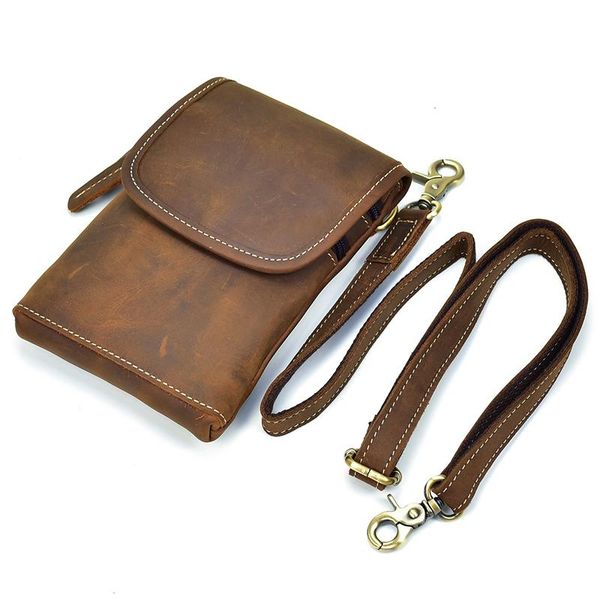 

waist bags luufan fashion leather multifunction hook pack cross-body bag summer pouch messenger phone belt