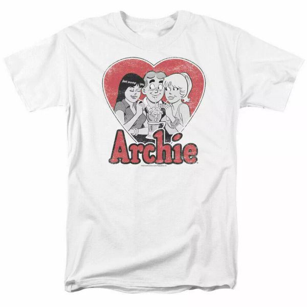 

archie comics milkshake t shirt licensed comic book tee white, White;black