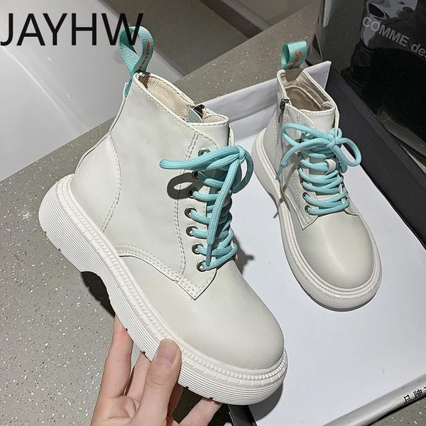 

boots locomotive autumn candy color flat high-sneakers lace up british style short tube women's ankle, Black