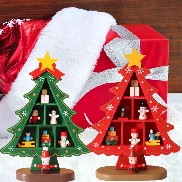 

new decorative wooden decorative tree wooden christmas tree window deskprops christmas gifts