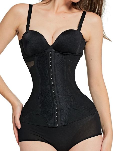 

women's shapers fajas binders and waist trainer body shaper modeling strap slimming underwear tummy pulling corset, Black;white