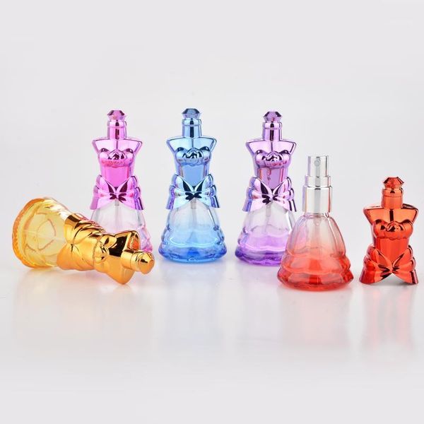 

storage bottles & jars 50pcs 10ml fashion lady style portable glass refillable perfume bottle with aluminum empty cosmetic parfum case by dh