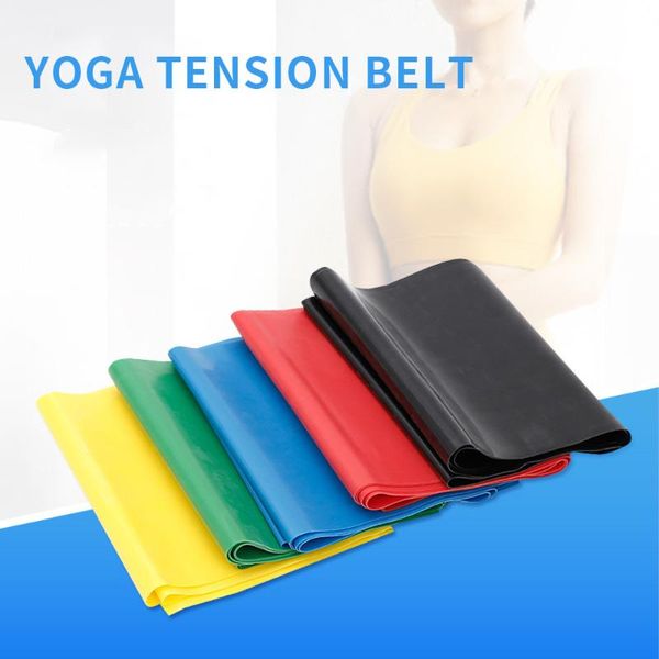 

latex yoga pull with tension piece exercise resistance stretch rope bands