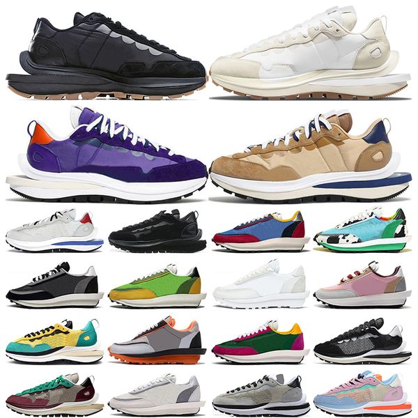 

sacai vaporwaffle ldwaffle men women running shoes sail sesame dark iris white nylon noir pure platinum tour yellow varsity blue fashion tra