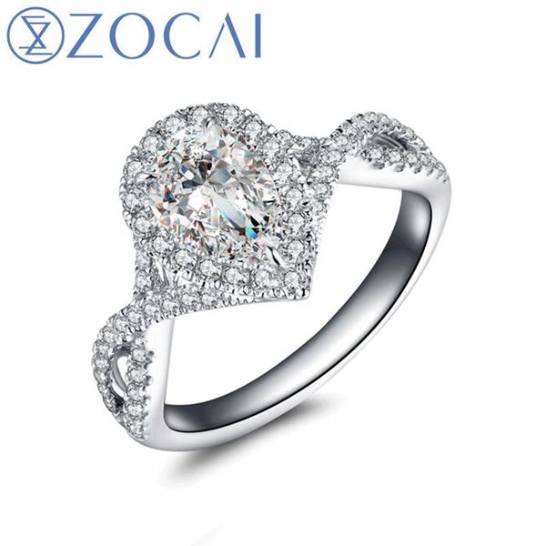 

brand design wedding and engagement ring real gia certificated 1.0 ct with side stone 0.45 18k gold(au750) cluster rings, Golden;silver
