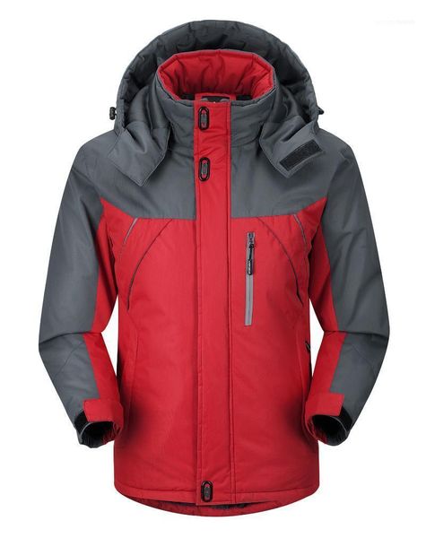 

men's down & parkas wholesale- 2021 warm winter jacket men duck hooded outwear fleece suit windbreaker 61301, Black