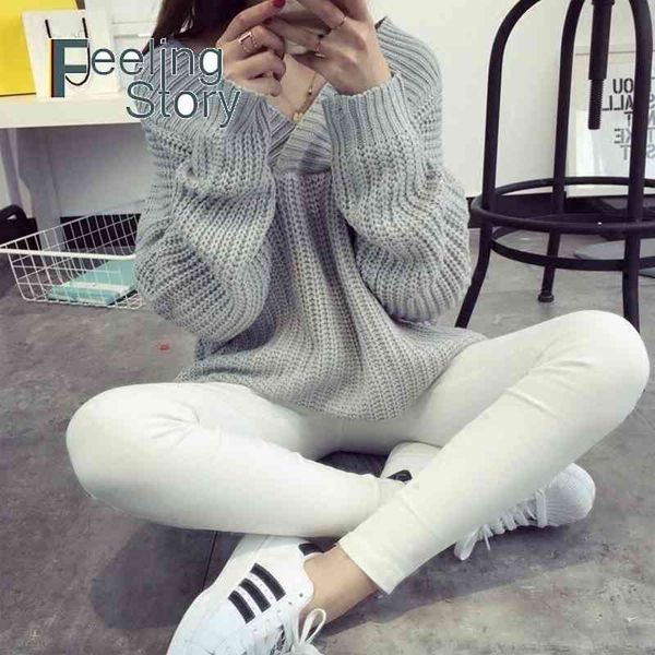 

v neck women sweaters and pullovers knitted solid basic slim pullover female jumper sweater lady soft wool knitwear plus size 210603, White;black