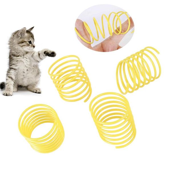 

small animal supplies pet cat toys, plastic spring, interesting,