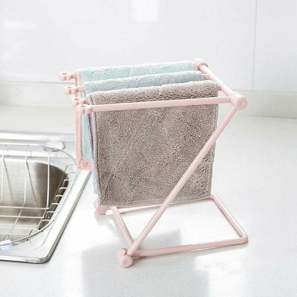 

bathroom storage & organization dish cloths rack shelf sponge holder home kitchen clip rag stand /by
