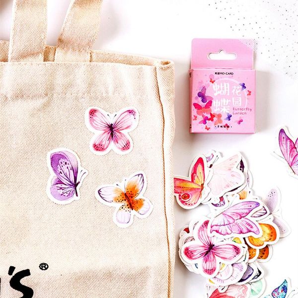 

gift wrap butterfly series stickers 46 pcs notes decorative diy sealing