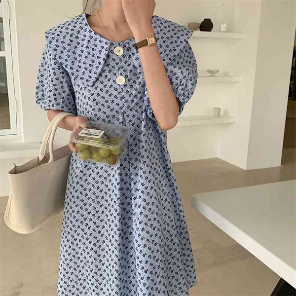 

casual dresses slim summer peter pan collar femme party streetwear prom florals chic all match vestidos retro mini es q1tj, Black;gray