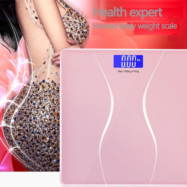 

smart digital body weight bathroom scale with lcd backlit shine through display, accurate measurements & kitchen scales