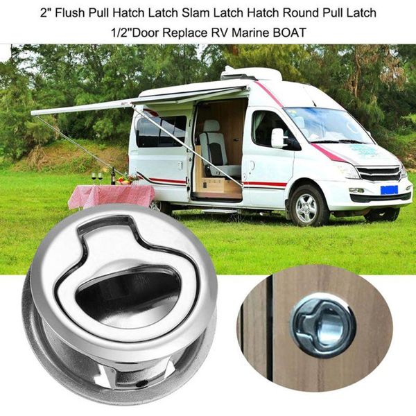 

parts marine boat stainless steel 2\" flush pull hatch latch for rv caravan