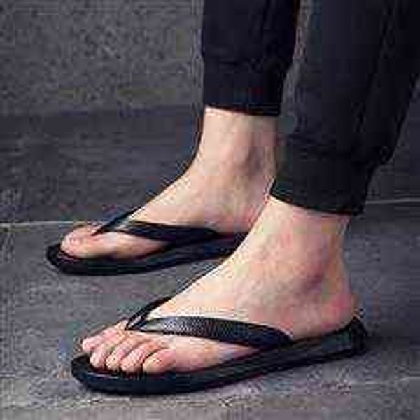 

tangzuo shoes t001 flip flops, , 37-45 standard shoe size, leather, black