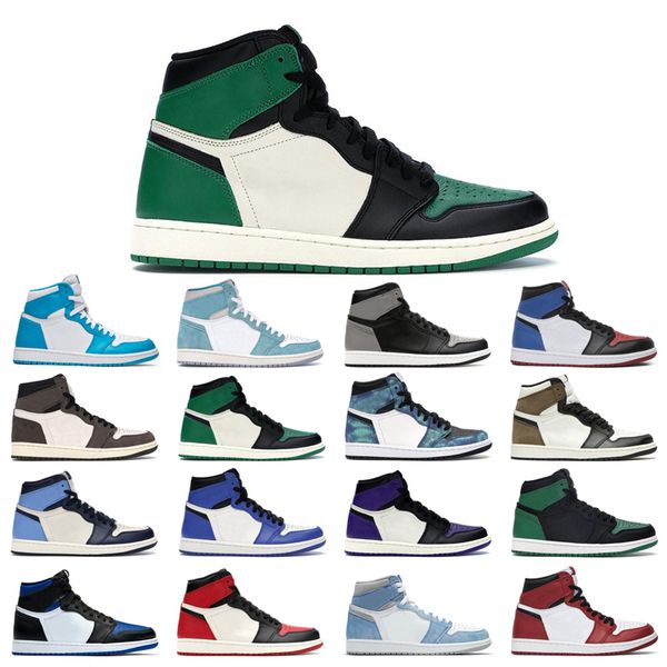 

wholesale 1s 1 basketball shoes woman white black what the twist shadow royal toe pink glaze pine green metallic gold game royal crimson tin