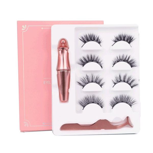 

false eyelashes 5 magnets 4 pairs of magnetic eyelash makeup and eyeliner set natural soft tools