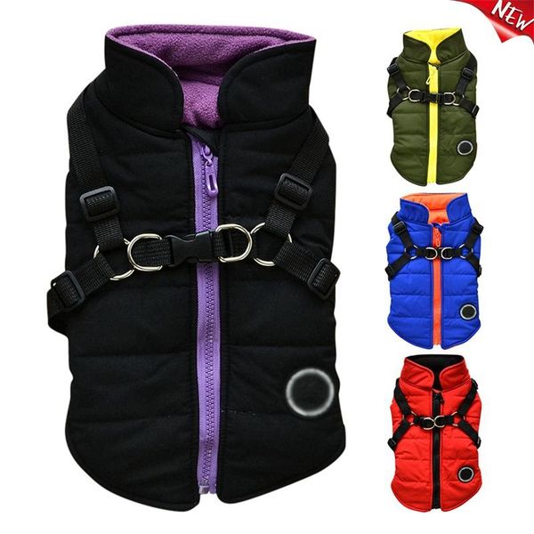 

warm pet clothing for dog clothes small vest harness puppy winter 2 in 1 outfit garment jacket apparel chihuahua