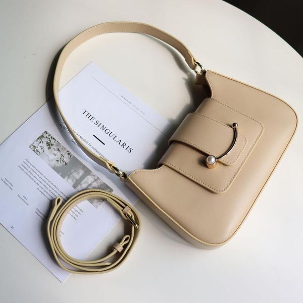 

evening bags 2021 design soft leather underarm bag fashion exquisite retro shoulder crossbody for women