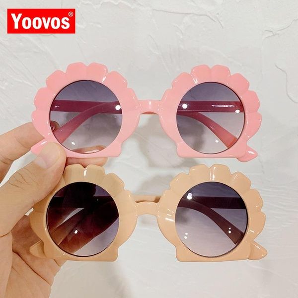 

yoovos 2021 child sunglasses seashell sun glasses boy/girls eyewear brand designer kids fashion okulary, Blue