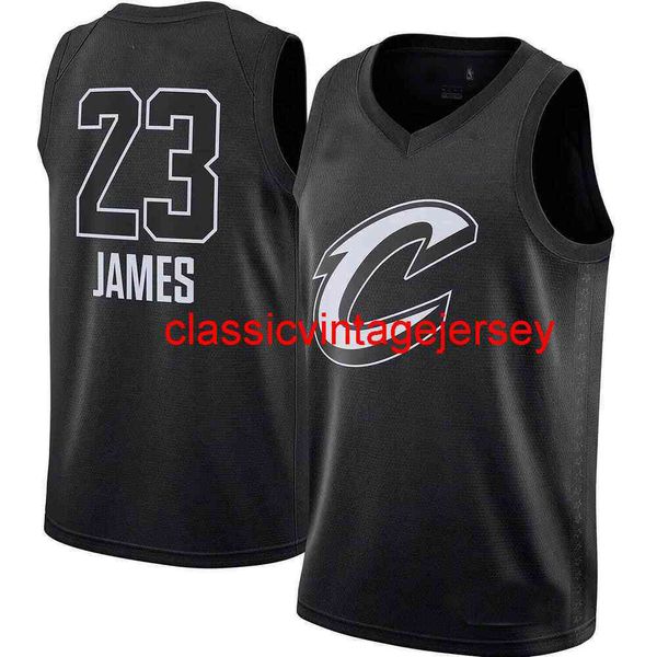 Nova camisa de basquete All Star LeBron James Swingman costurada para homens e mulheres juvenis tamanho XS-6XL