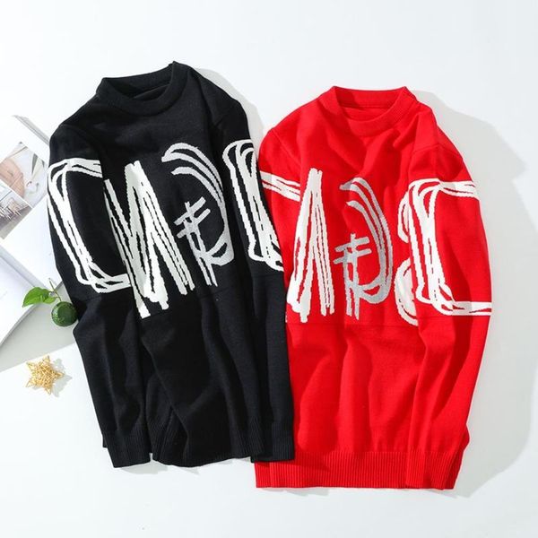 

men's sweaters hip hop brand sweater men fashion male pullover o-neck slim fit jumpers knitted winter korean style casual mens clothes, White;black