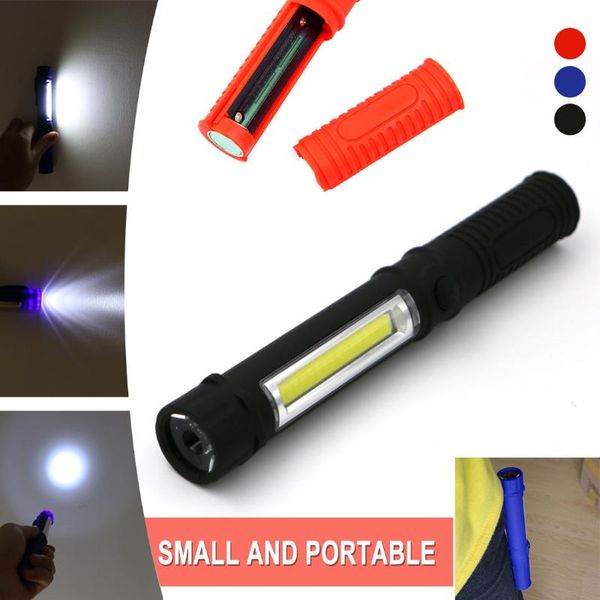 

flashlights torches led portable flash mini lanterns working inspection cob multifunction maintenance magnetic base