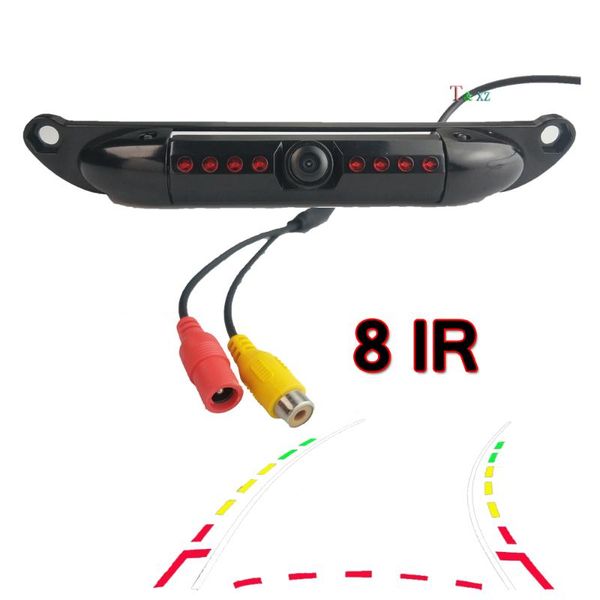 

short license plate frame reverse camera car rear view waterproof 8 ir lights night vision cameras& parking sensors