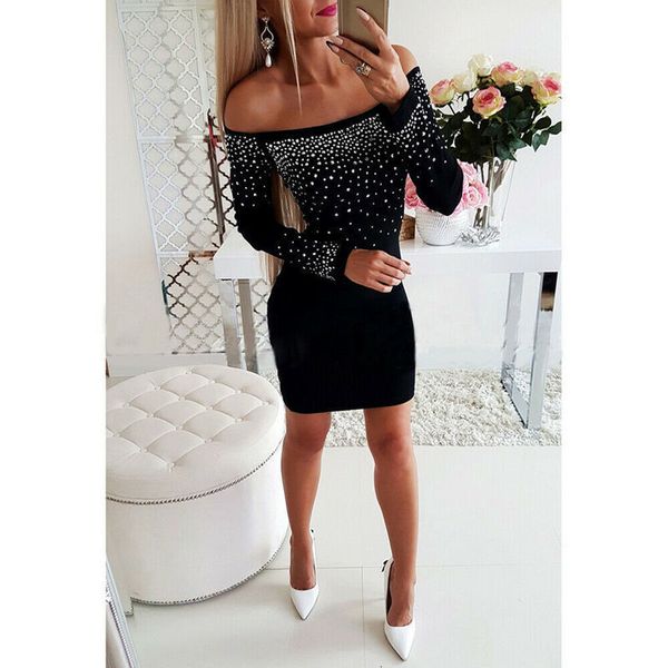 

off casual shoulder dresses drill slim dress, Black;gray