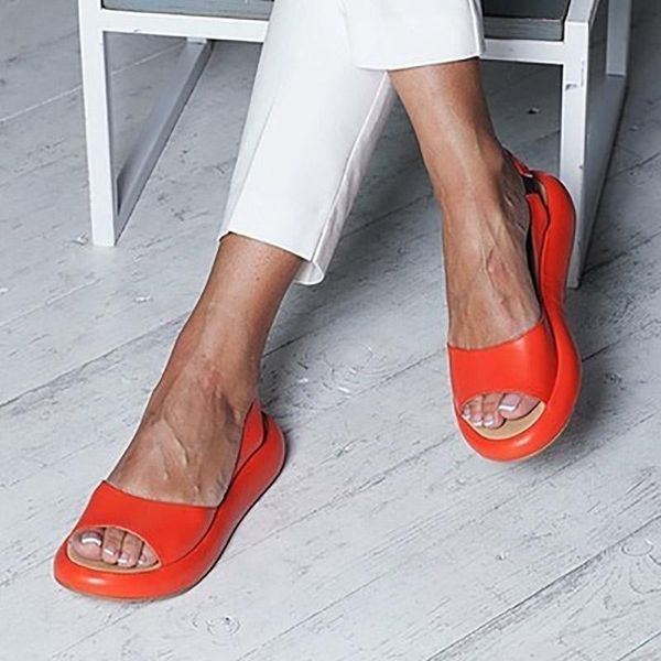 

women's sandals flat shoes summer comfortable slipper women fashion muffin back strap slip on, Black