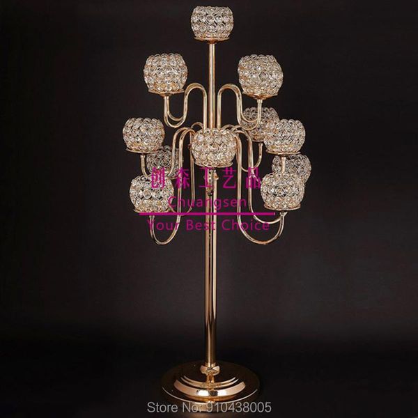 

candle holders factory price modern style gold metal wedding decoration flower vase party centerpiece home decor candlestick