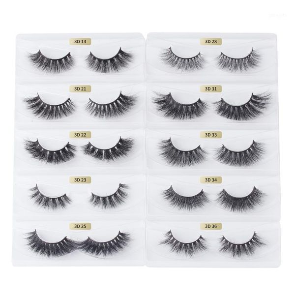 

thinkshow 10/20/30 pairs 3d mink lashes 100% cruelty-natural long real eyelashes dramatic in bulk1
