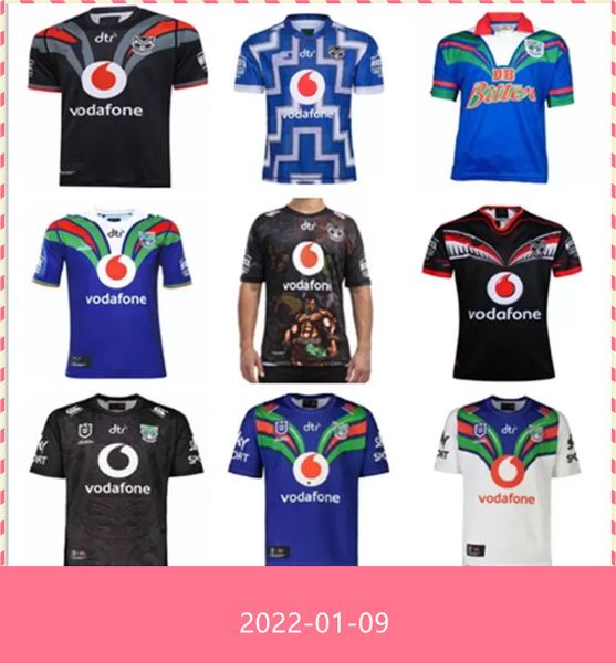 

2021 auckland warriors rugby jerseys 18 19 20 21 thailand quality 9s men nz shirts size:s-3xl, Black;gray