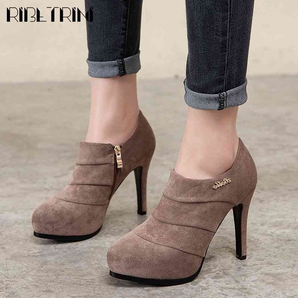 

sandals elegant solid flock shoes woman spring fashion pleated office women concise metal decoration pumps, Black
