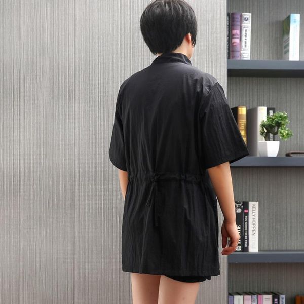 

aprons professional easy clean dog cat hairdress anti static beautician apron waterproof smooth pet grooming short sleeve crew neck