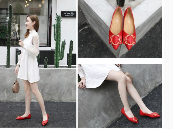 

2021 spring and autumn shoes with new style fashion flat bottom pointed end women's shoes@nm52, Black