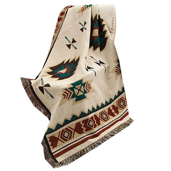 

blankets ethnic knitted throw blanket,for camping/sofa , bohemian covers