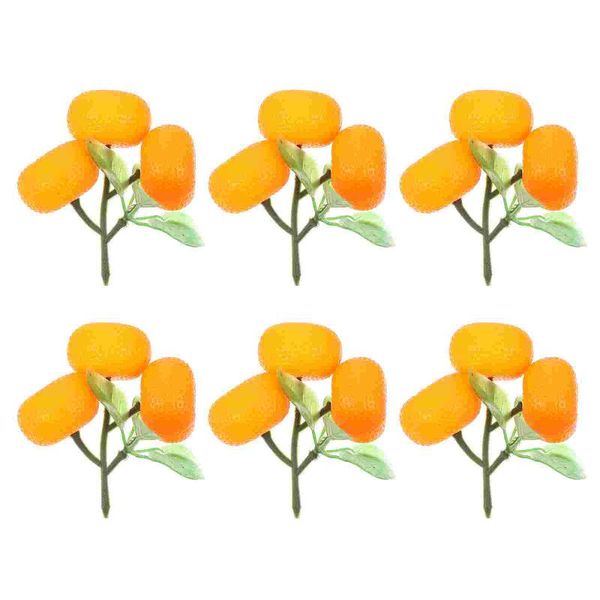 

party decoration 6pcs imitation fruit models studio shooting props early educational plaything