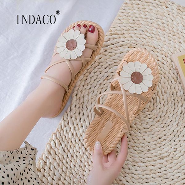 

summer shoes women sweet flat sandals slip on slides beach slippers outdoor, Black