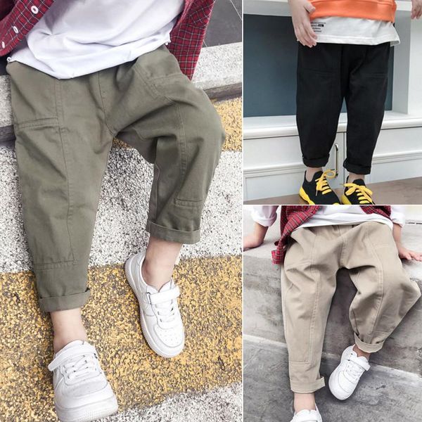 

trousers famli boys casual pants for summer 2021 solid mosquito boy fashion high quality, Blue