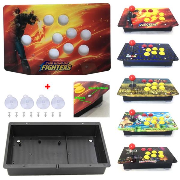 

rac-k500c 8 buttons hole acrylic artwork panel flat case diy arcade joystick kits game controllers & joysticks