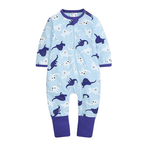 Neonati maschi Vestiti per ragazze Tute in cotone con stampa di cartoni animati Unisex Toddler Infant Kids Pagliaccetti Body per indumenti da notte per neonato