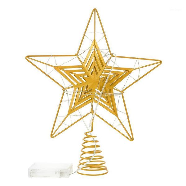 

christmas decorations 1pc xmas party tree upper part decor iron art ornament