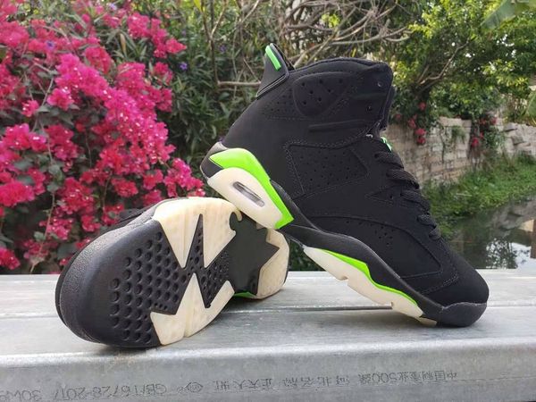 

6 electric green men basketball shoes ct8529-003 jumpman 6s white blue sports trainers sneakers size us7~13 with box