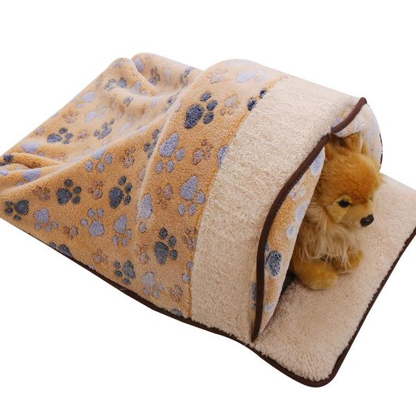 

cat bed winter removable warm sleeping bag sleep pet dog house cats nest cushion beds & furniture